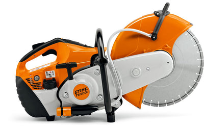STIHL Benzin-Trennschleifer TS 500i mit STIHL 350mm K-ME Stahl-Trennscheibe