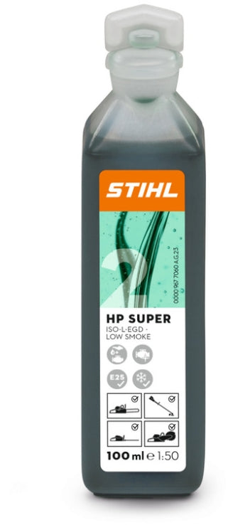 STIHL 2-Takt-Motoröl HP Super, 1L Dosierflasche (für 50 l Kraftstoff)