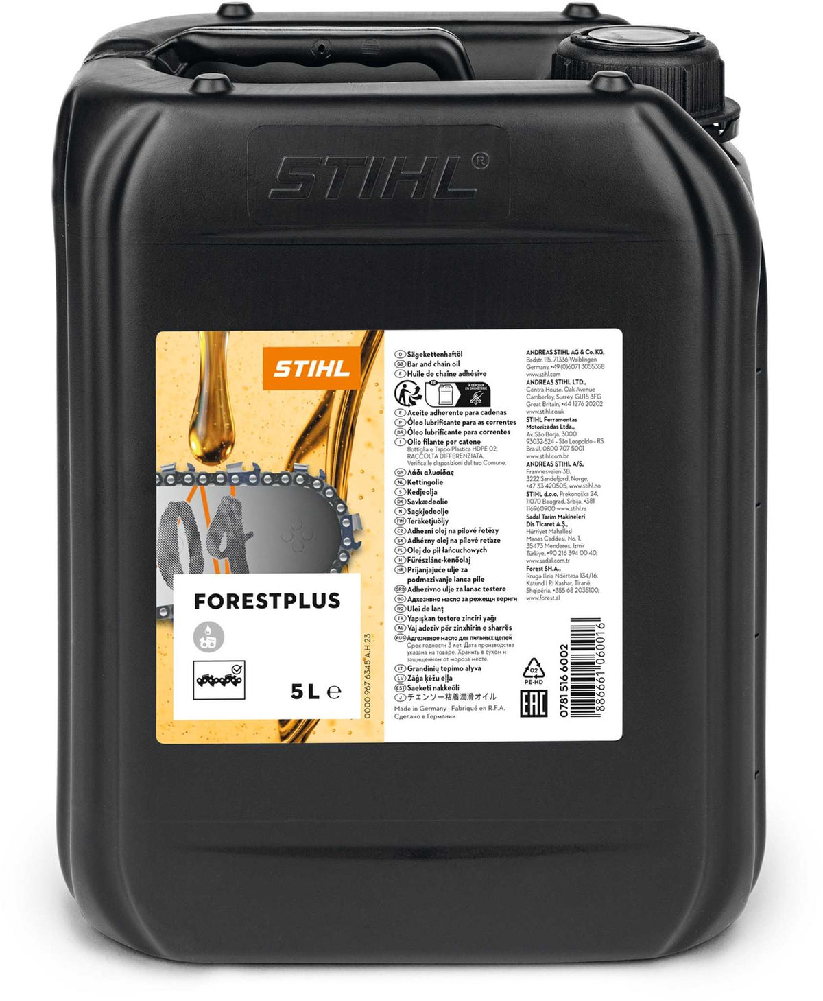 STIHL Sägekettenhaftöl ForestPlus 5 l