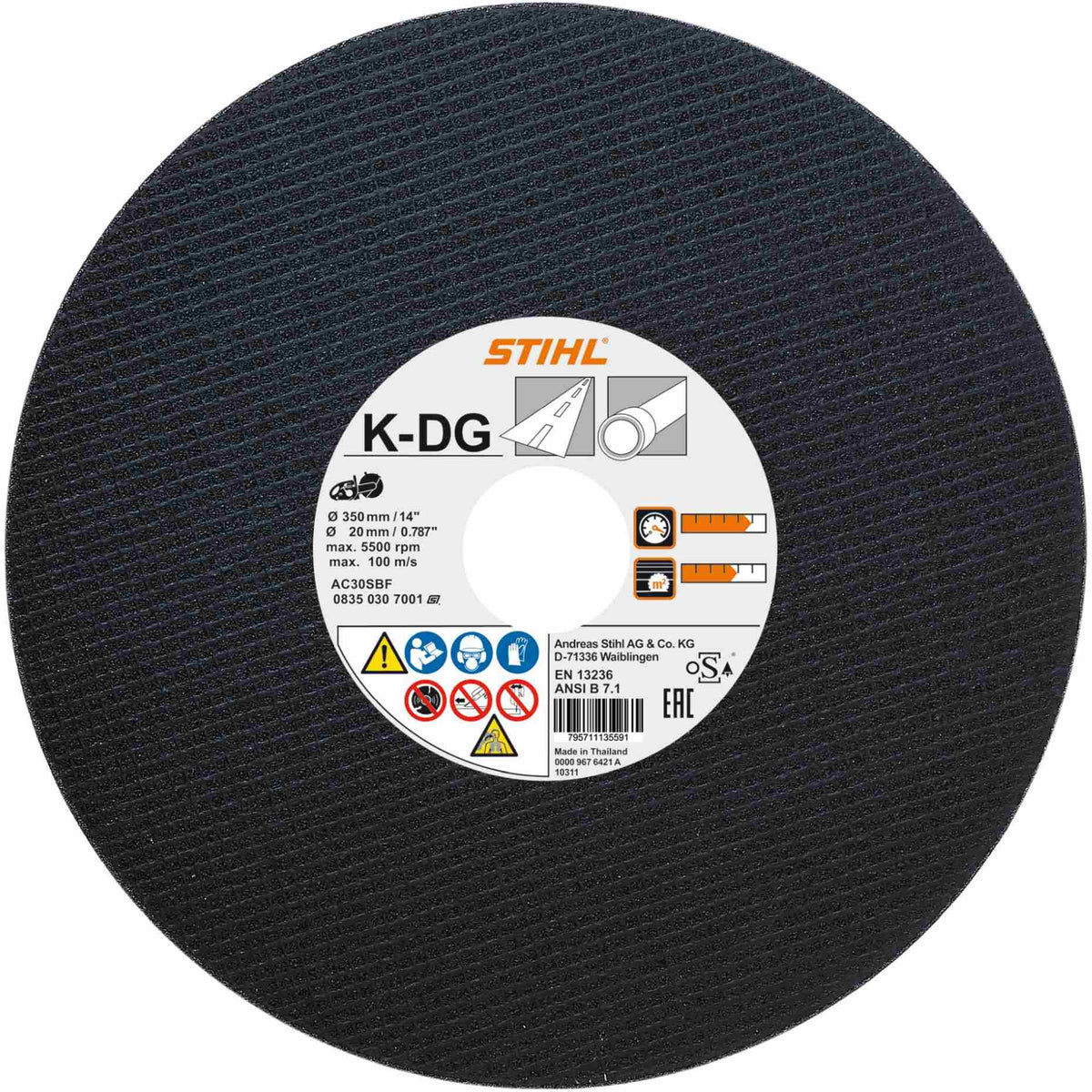 STIHL Kunstharz-Trennschleifscheibe Asphalt, Ø 350 mm