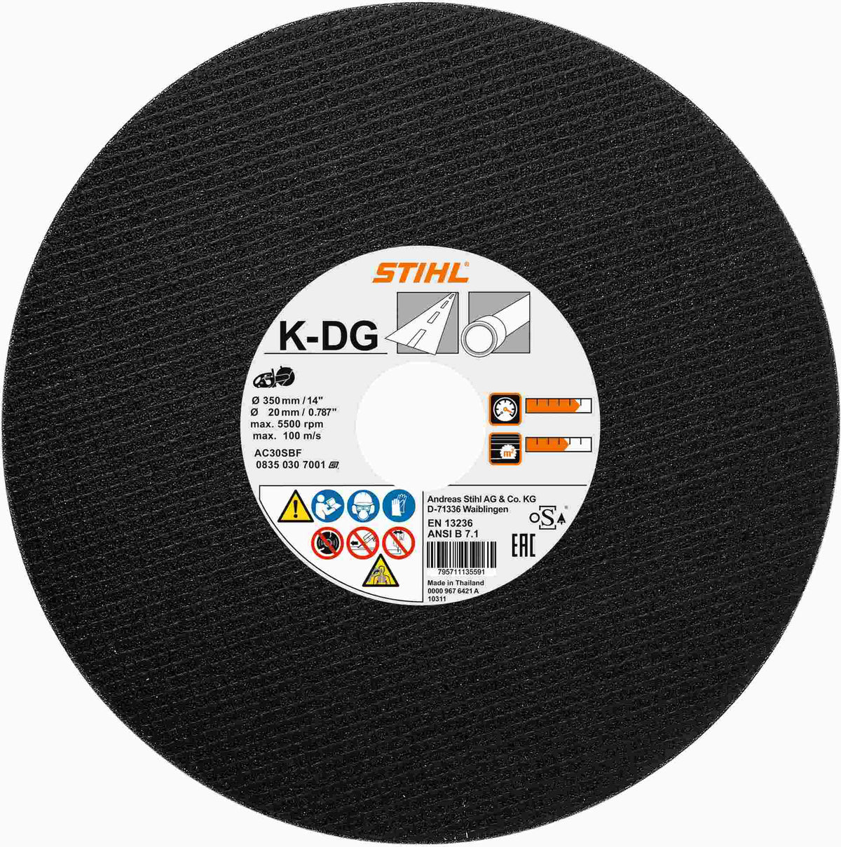 STIHL Kunstharz-Trennschleifscheibe Asphalt, Ø 400 mm