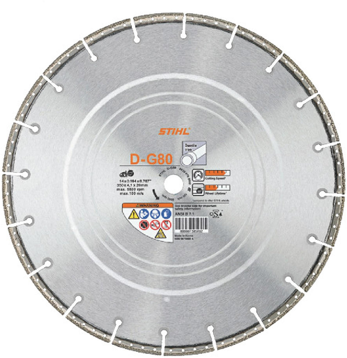 STIHL Trennschleifscheibe D-G80 Ø 350 mm/ 14"