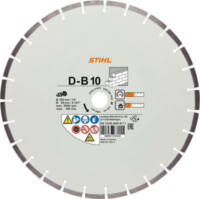 STIHL Trennschleifscheibe D-B10 Ø 350 mm / 14"