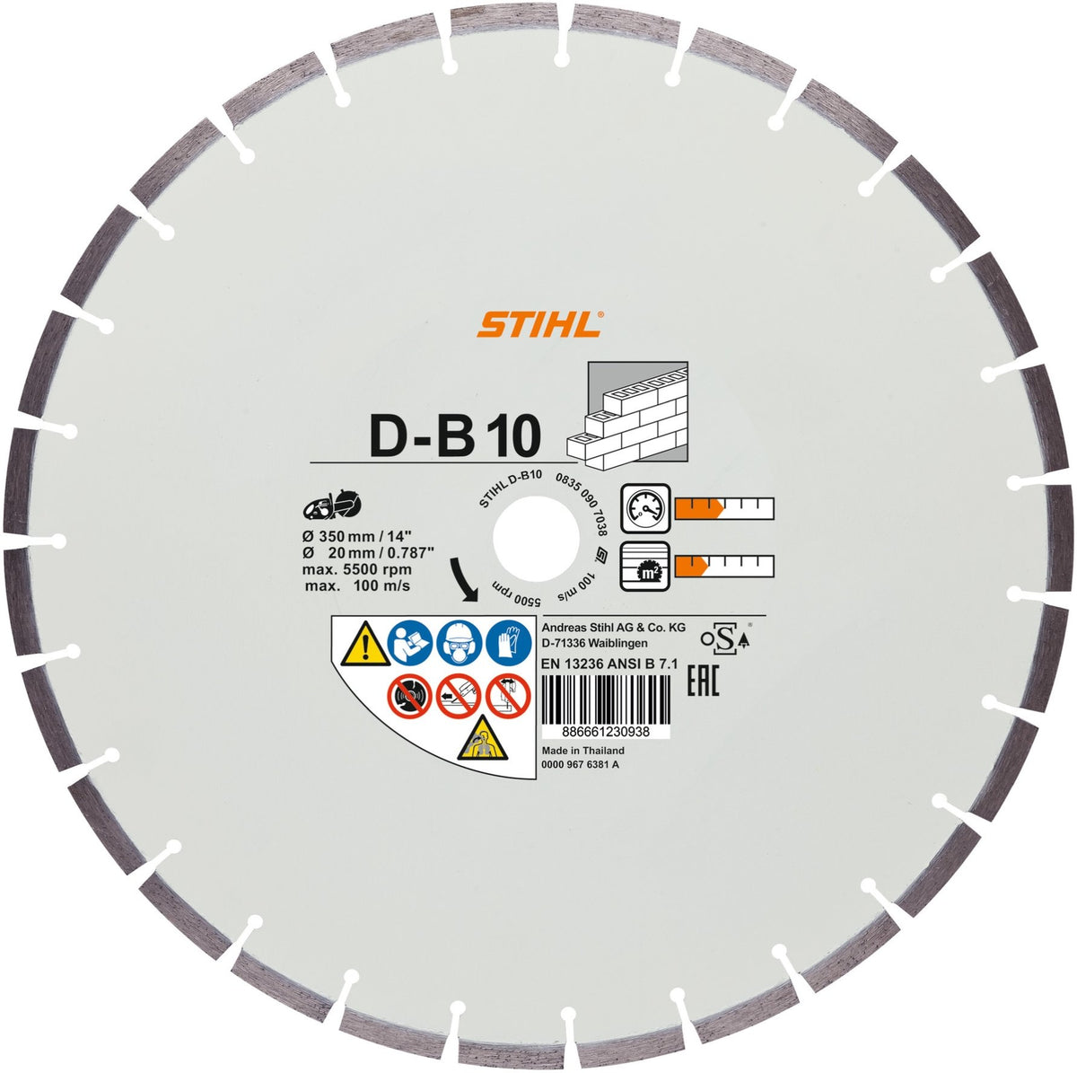 STIHL Diamant-Trennscheibe Ø 350 mm B80