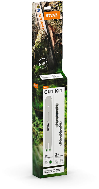 STIHL Sägeketten-Führungsschienen-Set Cut Kit 4, PM3, Schienenlänge 35 cm