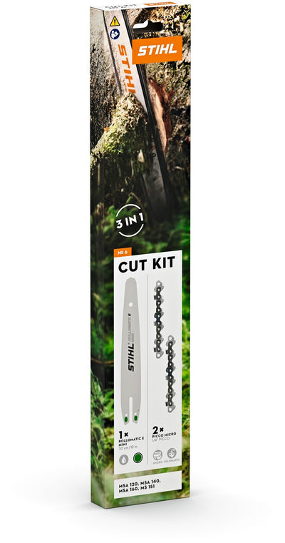 STIHL Sägeketten-Führungsschienen-Set Cut Kit 6, PM3, Schienenlänge 30 cm