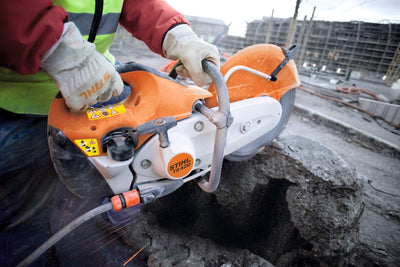 STIHL Benzin-Trennschleifer TS 420  mit STIHL 350mm Bau- und Edelstahl Trennscheibe - Modell 2025