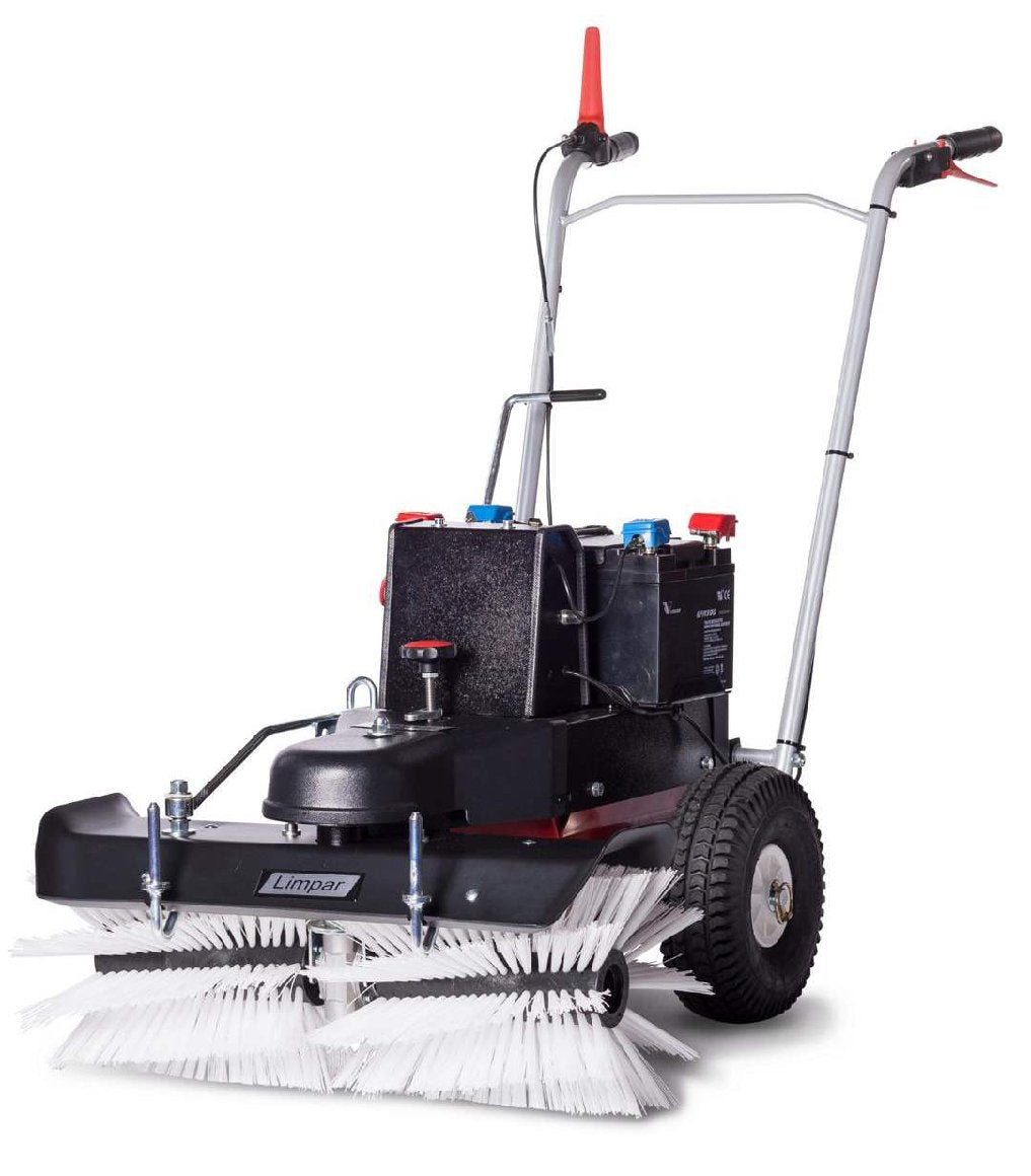 4F Schmutz- und Schneekehrmaschine Limpar Akku 52 mit Kehrbürstensatz
