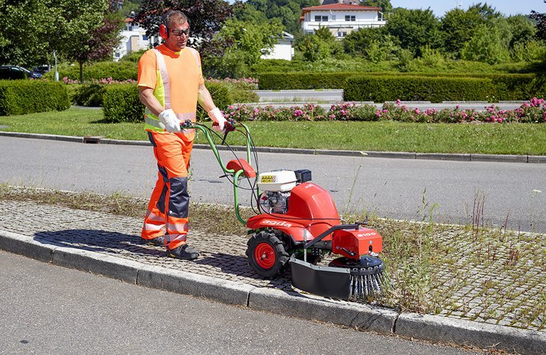 Agria Wildkrautbürste 8100 - ohne Bereifung und Lenker-Bürstenverstellung