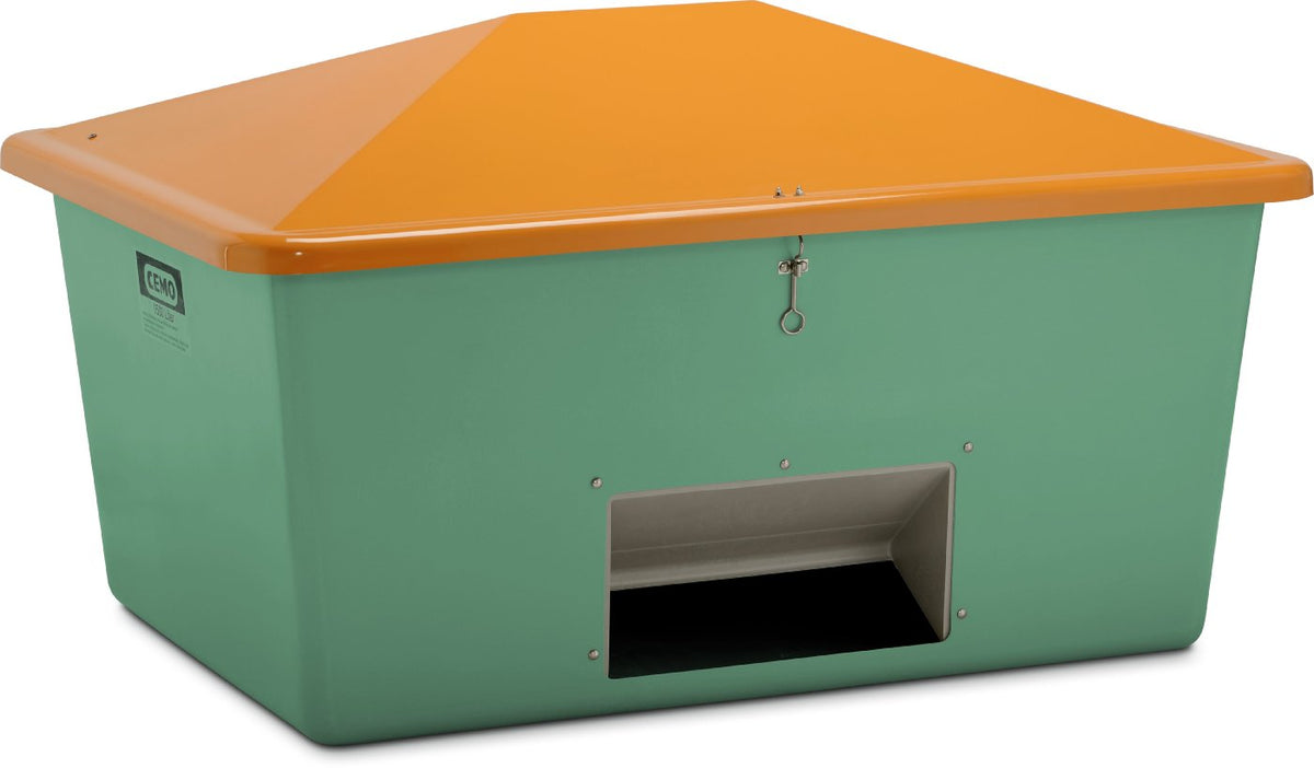 CEMO Streugutbehälter 1500 L Grün/Orange 210.1420.12