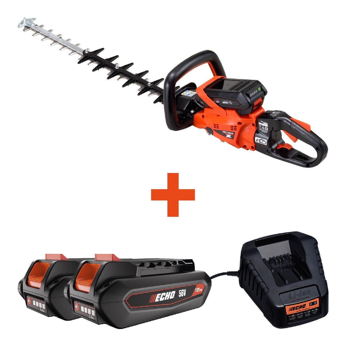 ECHO Akku Heckenschere DHC-2200R-AKTION -inkl. 2x 2,5Ah Akku und Schnellladegerät