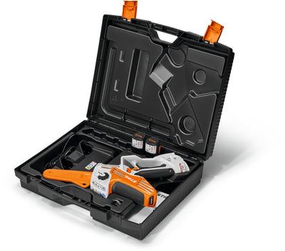STIHL Akku-Gehölzschneider GTA 40, Set mit 2 x AS 2 und AL 5-2 und Koffer