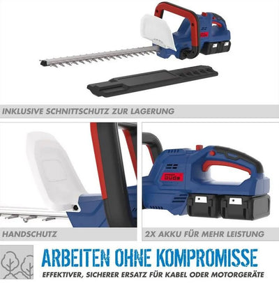Güde Akku-Heckenschere HS 36-302-30 mit 2x Akkupack und Schnellladegerät - Modell 2025