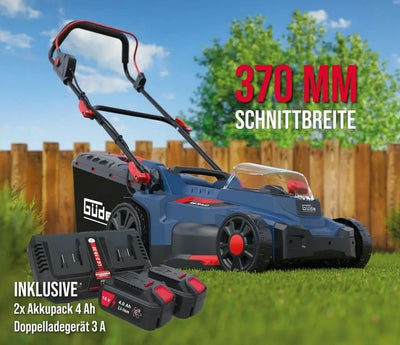 Güde Akku-Rasenmäher RM 36-402-30.37  inkl. 2x Akku und 1x Doppelladegerät