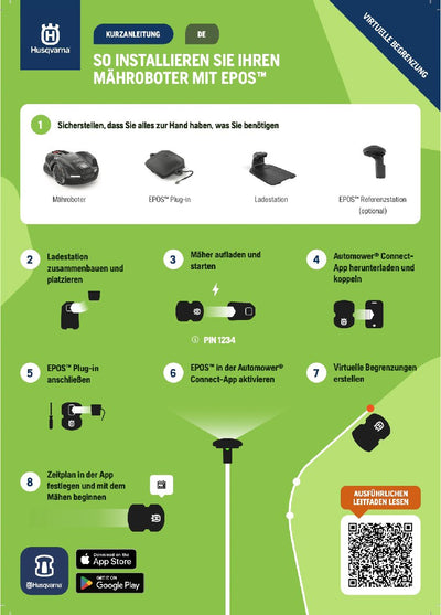 Husqvarna Automower 410XE NERA - kabelloser Betrieb mit Zubehör möglich