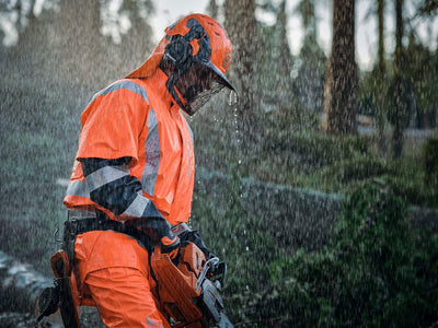 Husqvarna Wetterschutzhose Functional High Viz DIN 20471 Klasse 2 EN 343