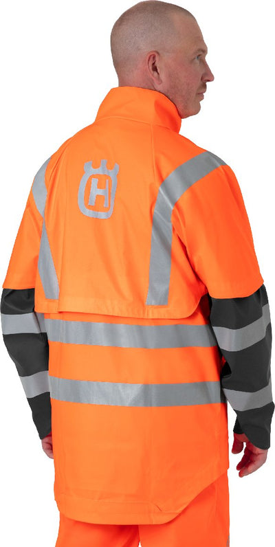 Husqvarna Wetterschutzjacke Functional High Viz DIN 20471 Klasse 3 EN 343