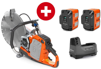 Husqvarna Akku-Trennschleifer K1 Pace 14 - Set mit 2 Akkus B380X und Ladegerät C900X - Modell 2025