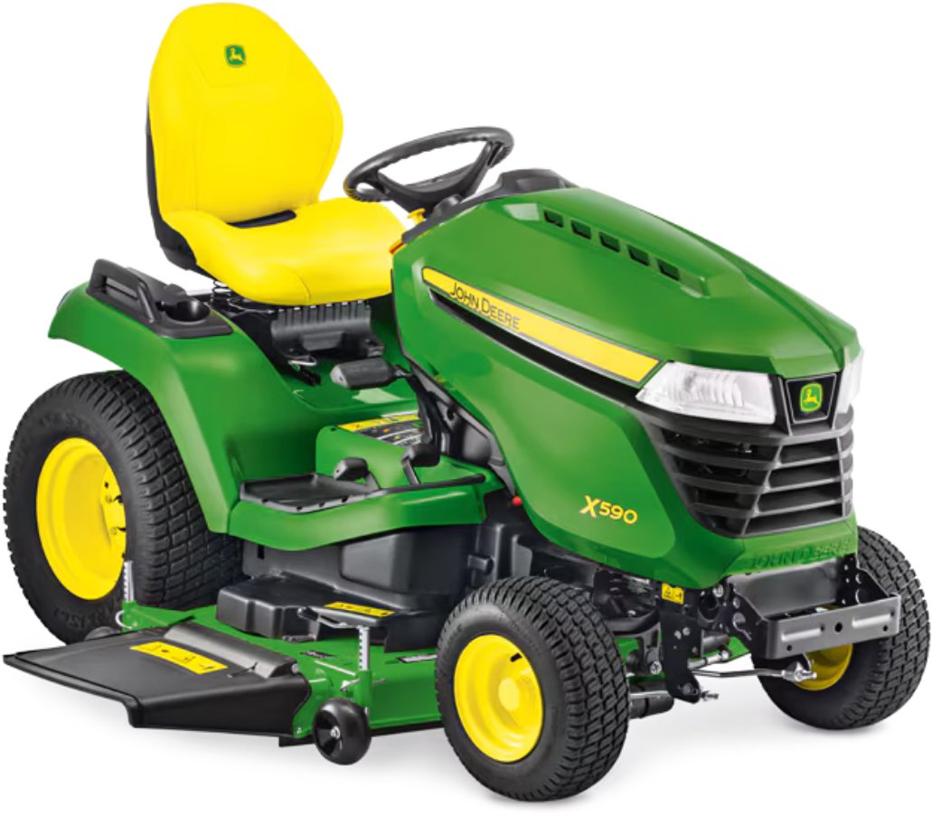 John Deere Rasentraktor X590 mit 137 cm Accel Deep Mähwerk