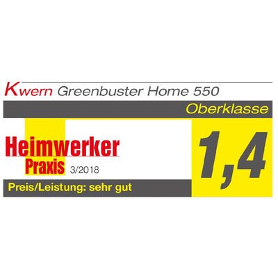 Kwern Wildkrautbürste inkl. Standard Bürsten 4x3 Greenbuster Home 550 - Modell 2025