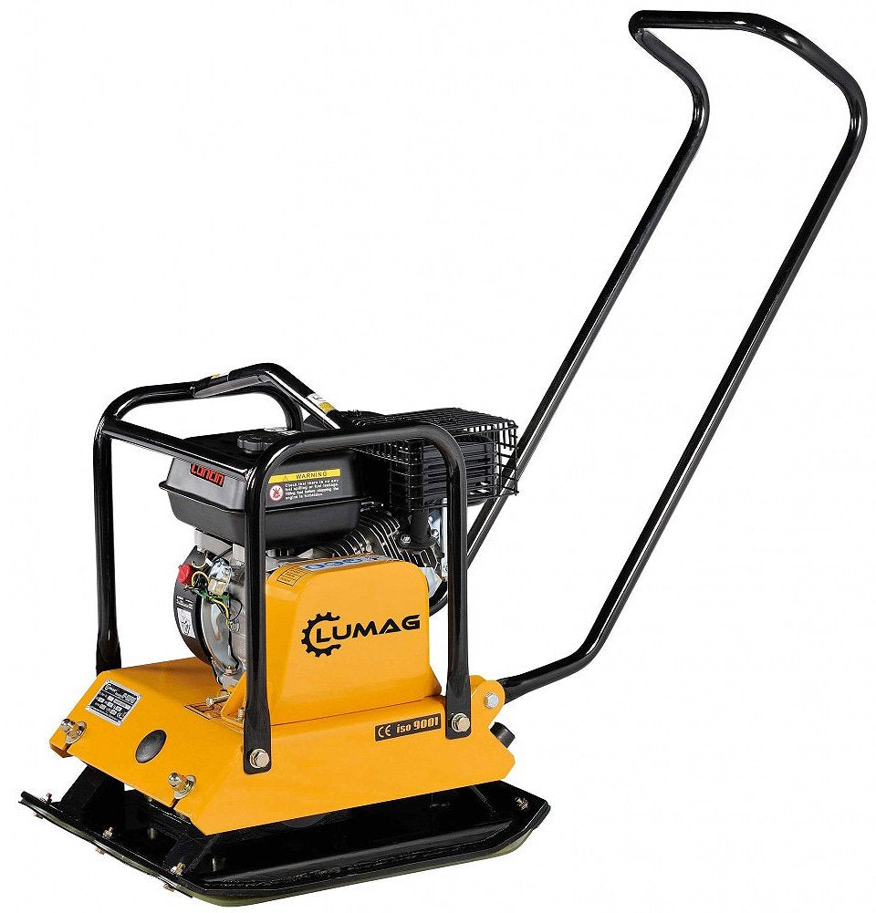 Lumag Benzin-Rüttelplatte RP 1100 PRO inkl. Gummimatte und Fahrwerk