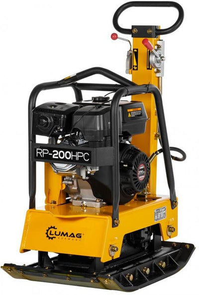 Lumag Benzin-Rüttelplatte RP 200 HPC inkl. Gummimatte und Fahrwerk - Modell 2025