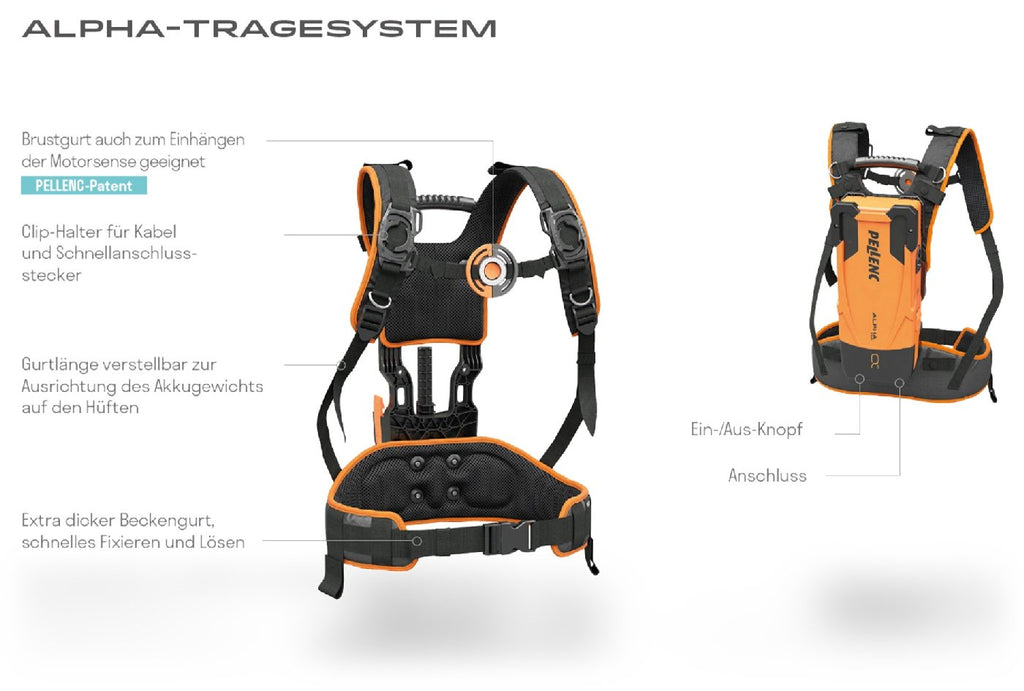 Pellenc Tragesysteme ALPHA-Tragesystem