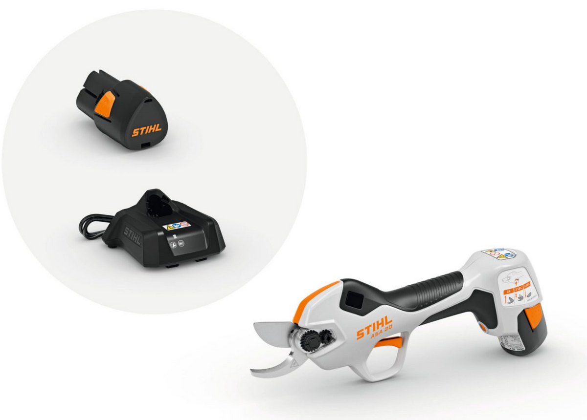 STIHL Akku Astschere ASA 20, mit Akku AS 2 und Ladegerät AL1