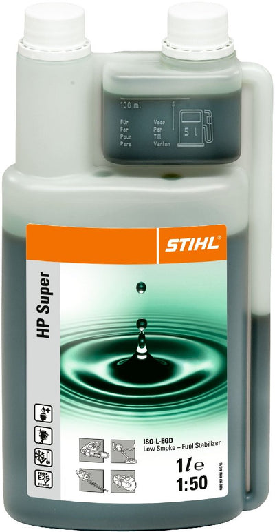 STIHL 2-Takt-Motorenöl HP Super, 1L Dosierflasche (für 50 l Kraftstoff)