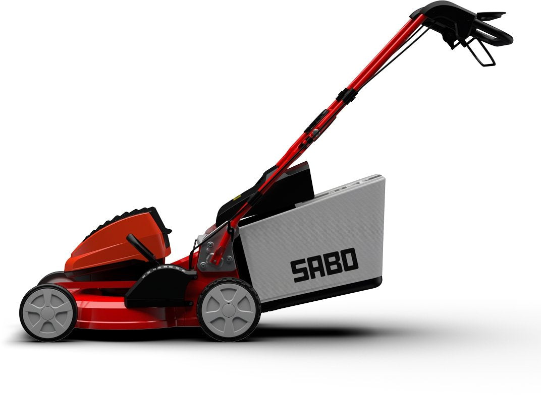 Sabo Akku-Rasenmäher 43-Accu VARIO mit 2 x 4 Ah Akkus und Schnellladegerät