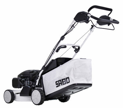 Sabo Benzin-Rasenmäher mit Radantrieb 43-VARIO White Edition limitierte Sonderedition - Modell 2025