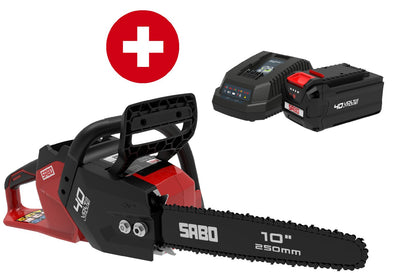 Sabo Akku-Motorsäge CS-25 - Set mit 4 Ah Akku und Standardladegerät