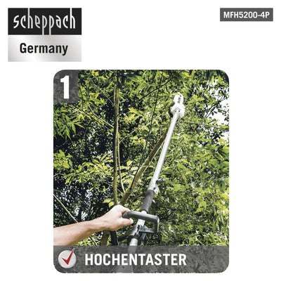 Scheppach Benzin-4 in 1 Multigartengerät MFH5200-4P