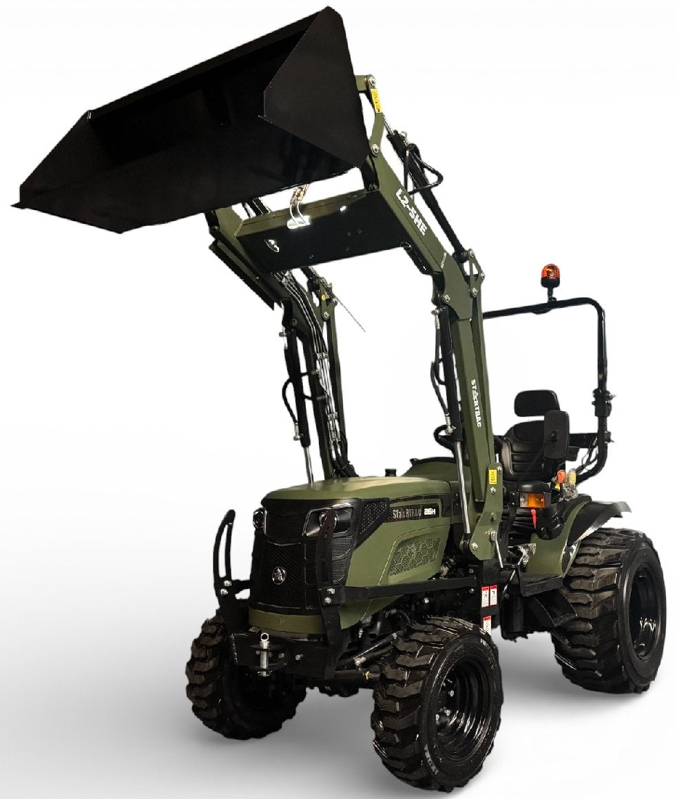 Startrac Allrad-Kleintraktor 26 HST mit Galaxy-Garden-Pro-Bereifung + Frontlader inklusive Schaufel