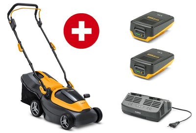 Stiga Akku-Rasenmäher Collector 136e Kit - mit 2 x 2 Ah Akku und Doppel-Ladegerät - Modell 2025