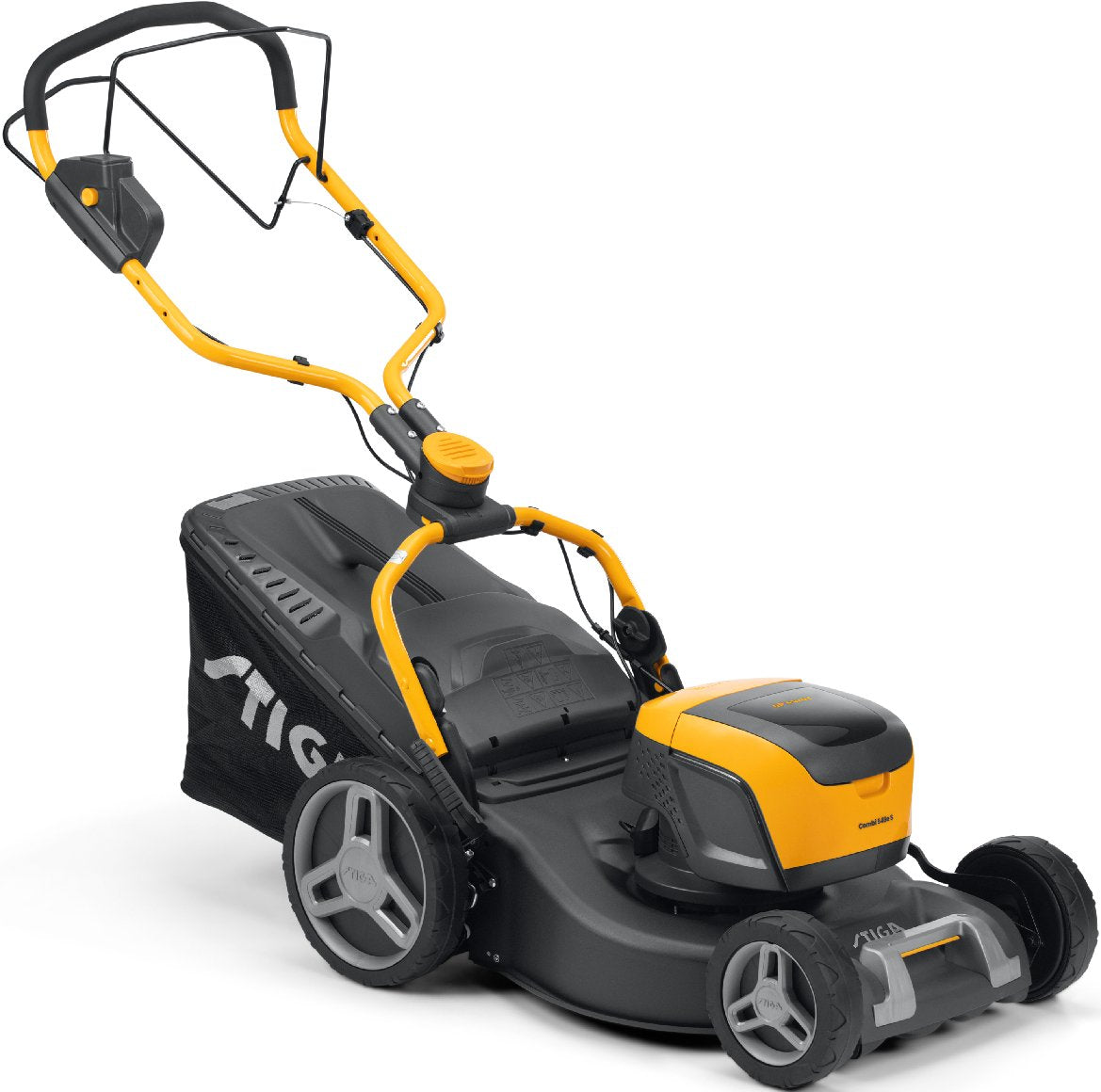 Stiga Akku-Rasenmäher mit Radantrieb Combi 548e S Kit mit 5 Ah Akku und Ladegerät