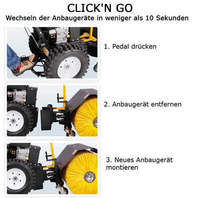 Texas Multimaschine COMBI 800TG + 80 cm Kehrbürste