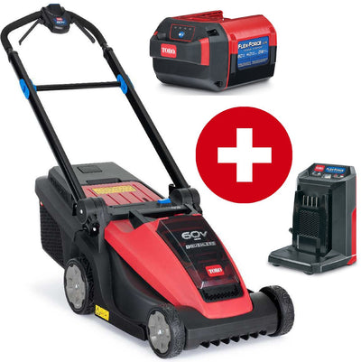Toro Akku-Rasenmäher eMulticycler eL43PST 43 cm Rasenmäher - Set mit 4 Ah Akku und Ladegerät - Modell 2025