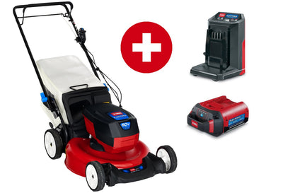 Toro Akku-Rasenmäher eRecycler eS52VST 52 cm Rasenmäher - Set mit 6 Ah Akku und Ladegerät - Modell 2025